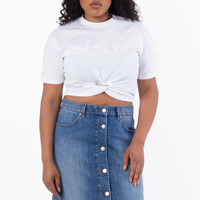Versace 1978 Re-Edition Logo Safety Pin T-Shirt