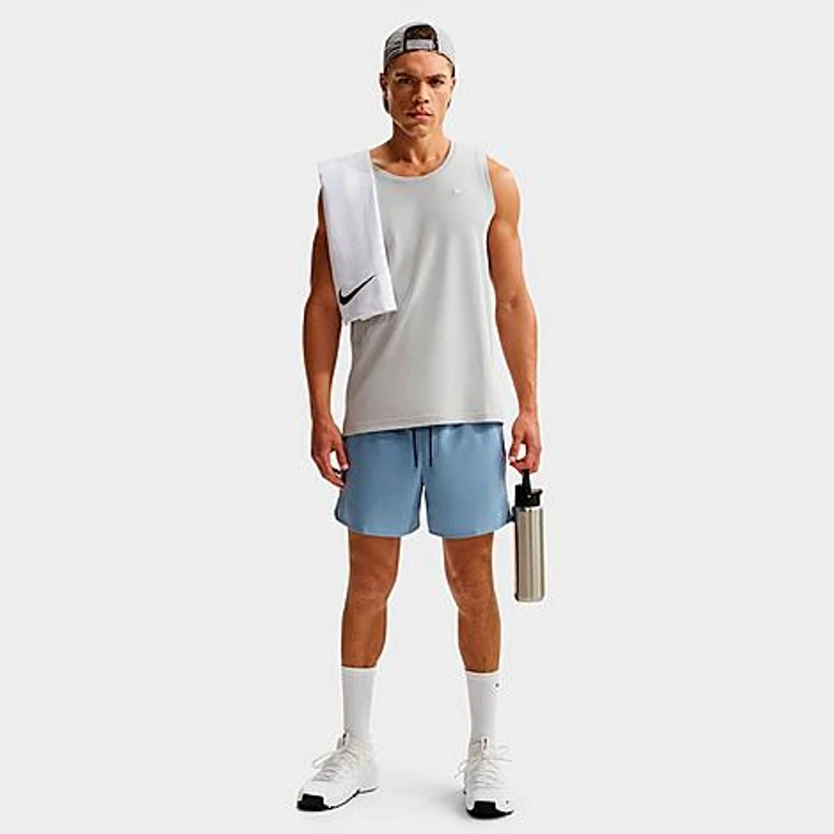 Nike Men's Unlimited Dri-FIT 5" Unlined Versatile Shorts in Work Blue/Black Size: XS
