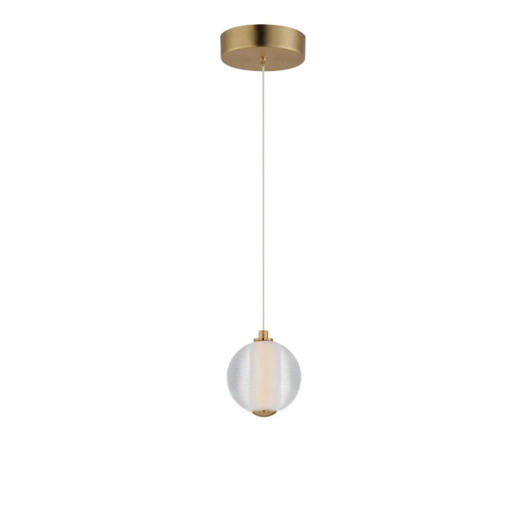 Gold LED Pendant from the Rhythm Collection