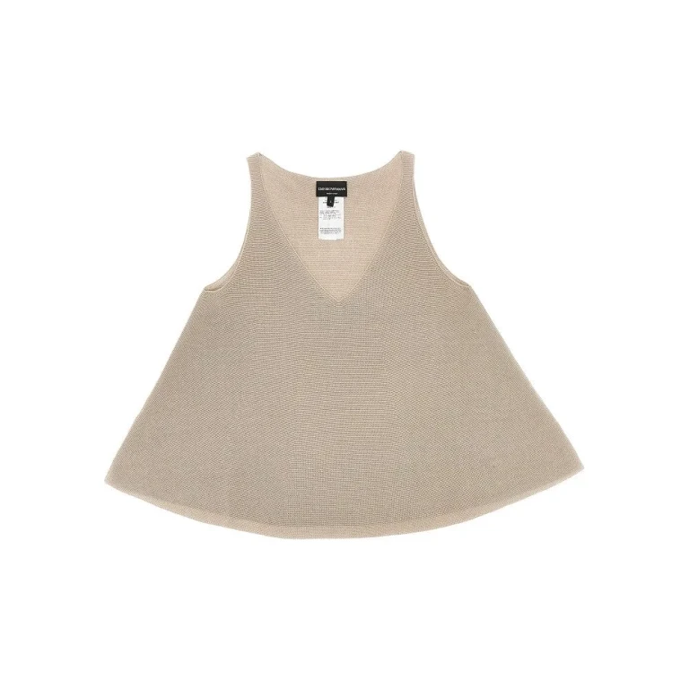 EMPORIO ARMANI Links knit tank top Woman S