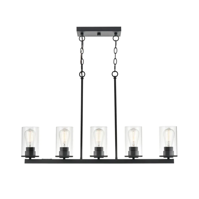 Millennium Verlana 5-Light Pendant Light in Matte Black