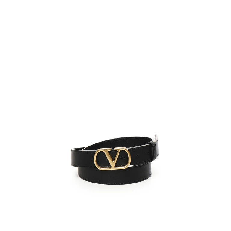 Valentino Garavani Belts Black Calfskin - Men