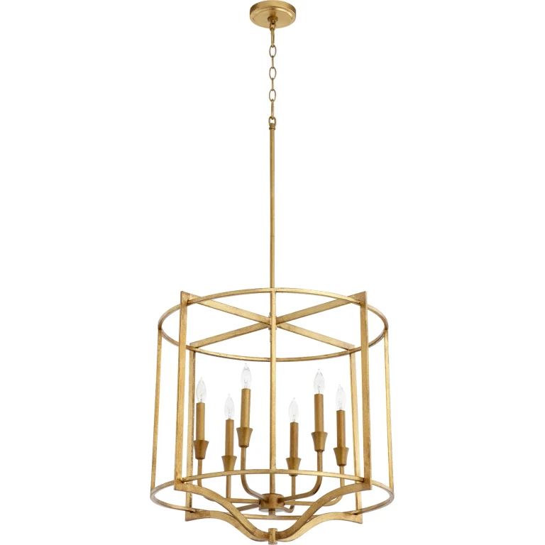 Gold Leaf Six Light Nook from the Marquee Collection