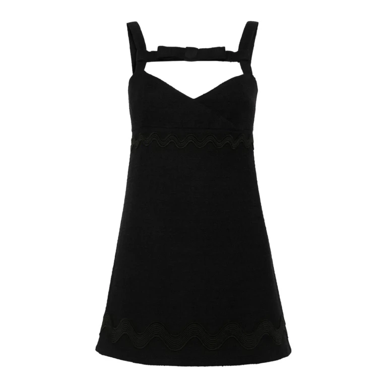 Patou Robe Au Genou - Noir