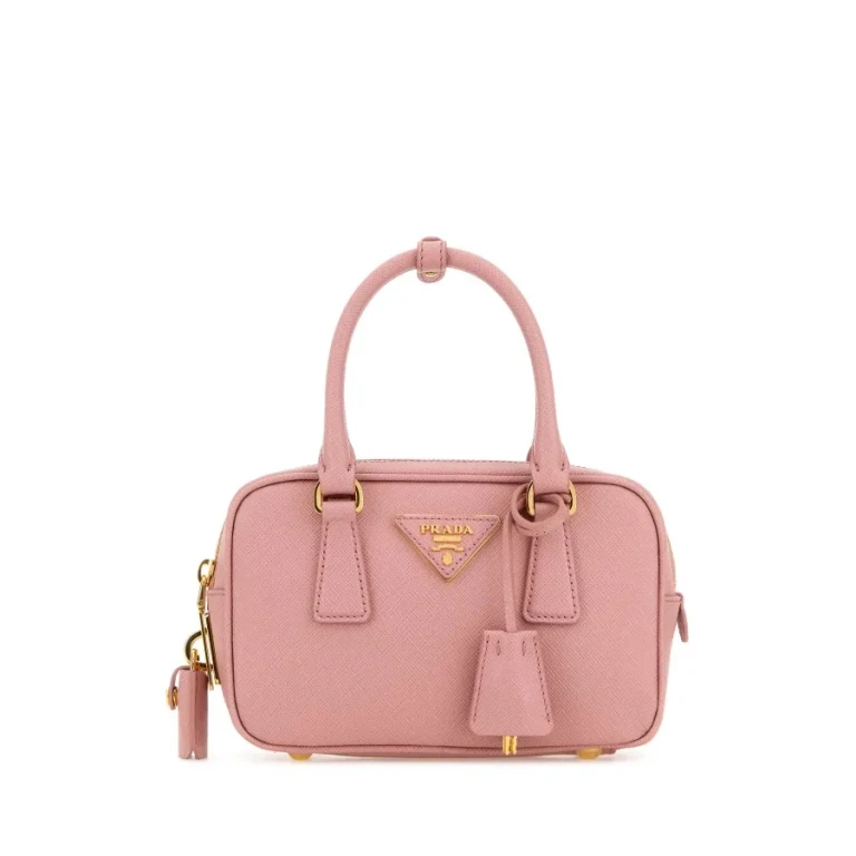 Pink Leather Handbag