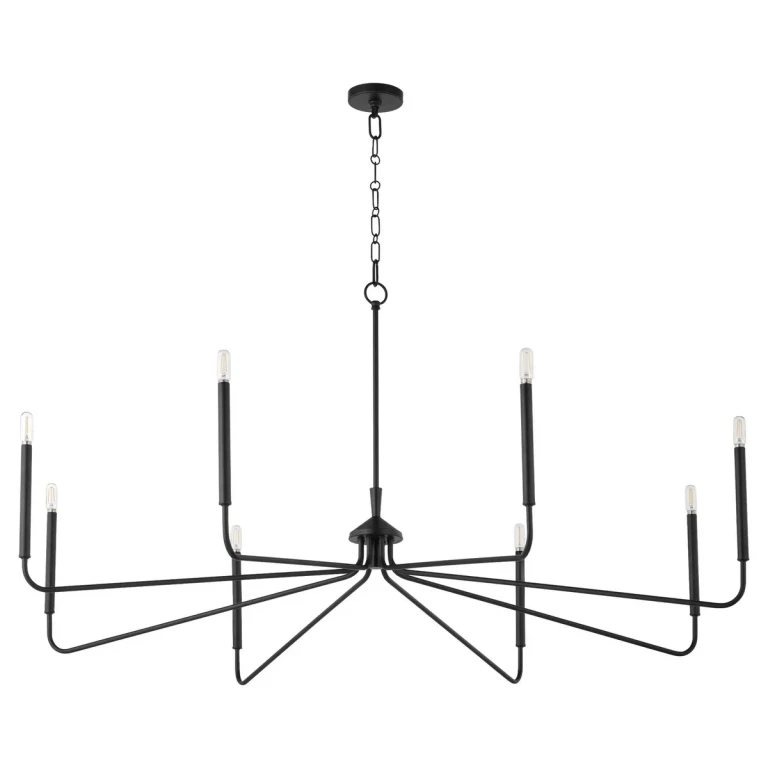 Matte Black Chandelier from the Providence Collection