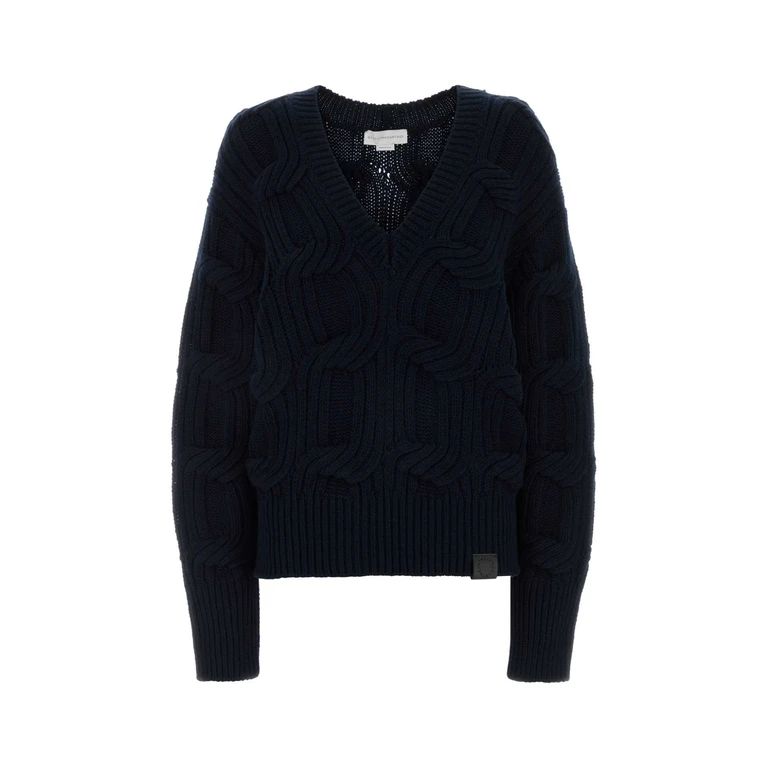 Stella McCartney Midnight Blue Wool Sweater Navy Exterior: Gonne - Women