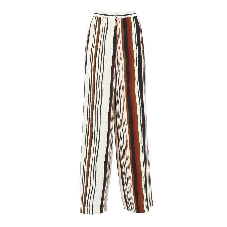 Max Mara Studio TROUSERS Red Silk Lining Polyester Pant - Women