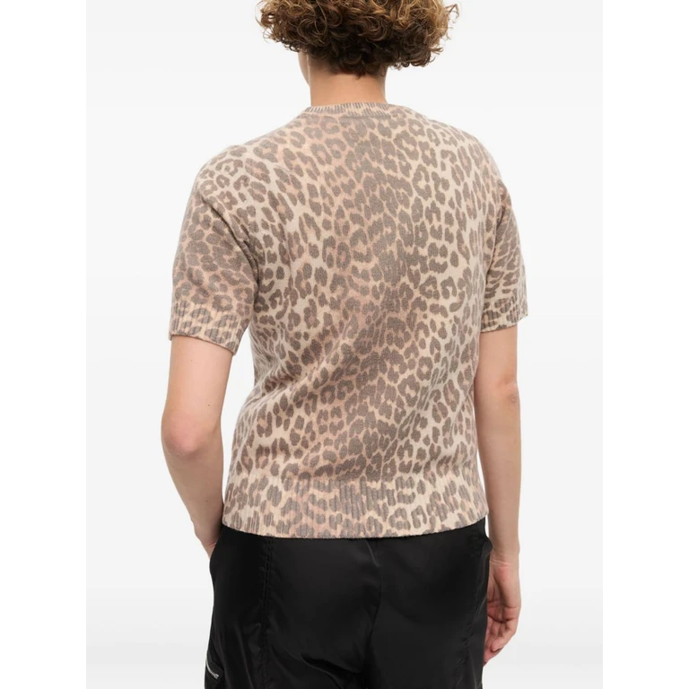 Ganni Printed Wool Blend Sweater