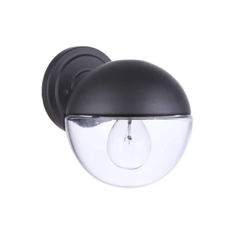 Midnight One Light Outdoor Wall Mount from the Evie Collection