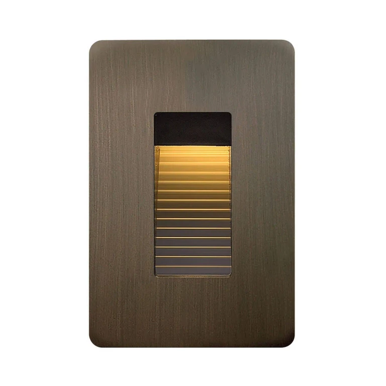 Luna 1-Light LED Outdoor Landscape 120V Deck in Matte Bronze