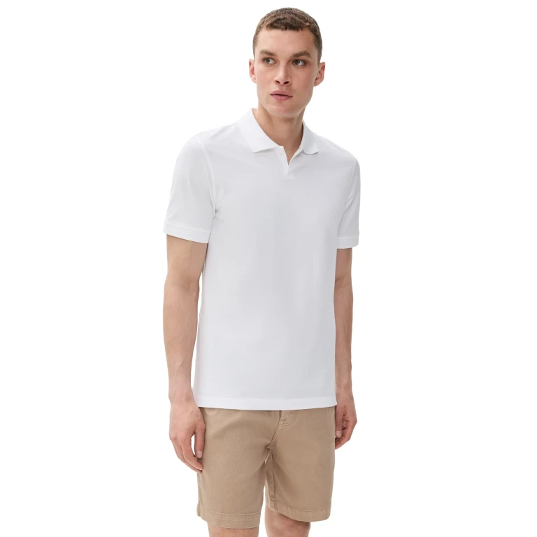 Orlebar Brown Bruno Polo de Piqué Manga Corta Blanco S