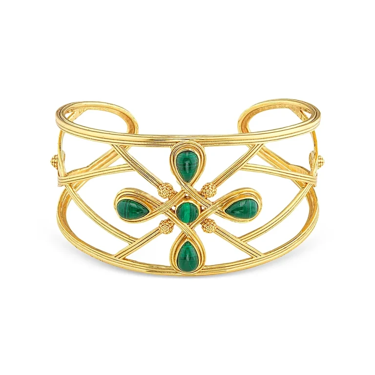 Capucine De Wulf Monique Malachite Gem Cuff
