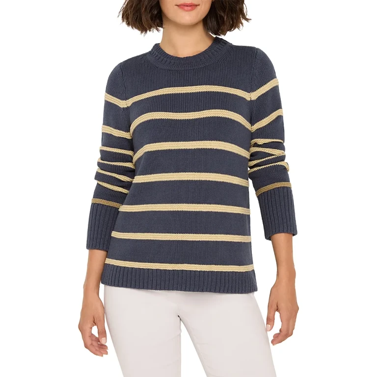 Nic+Zoe Go To Stripe Sweater