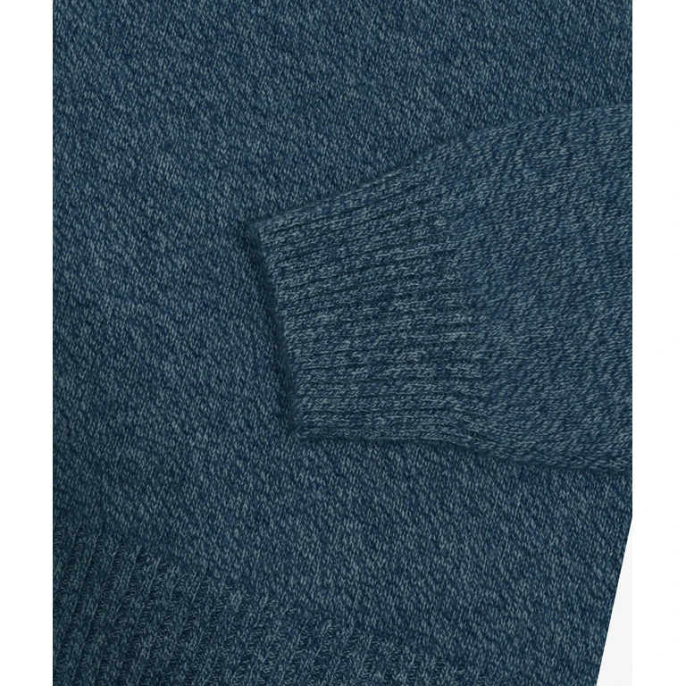 Larusmiani Cashmere Crewneck Sweater Montreal Lightblue Round Neck - Men