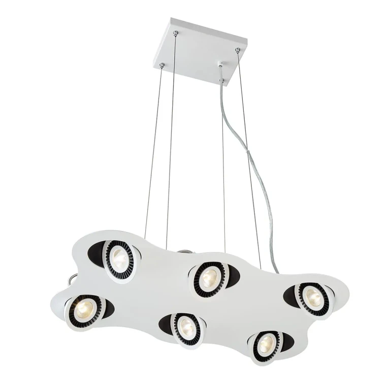 White Black LED Pendant from the Vision Collection