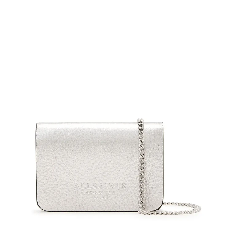 Allsaints Honore Grained Card Holder Crossbody