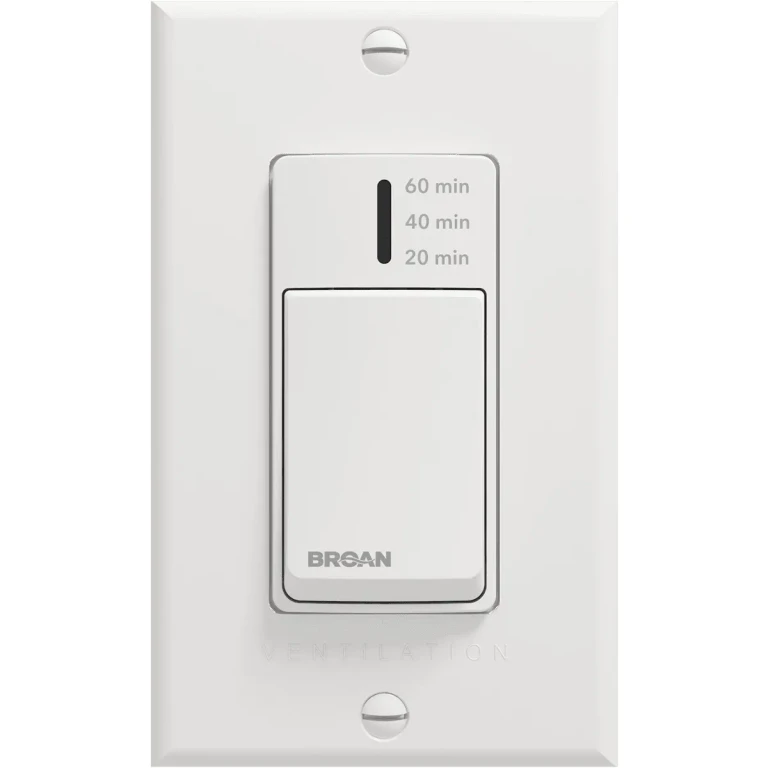 Broan VBATHW 20/40/60 Minute Wall Control for AI Series ERV/HRV