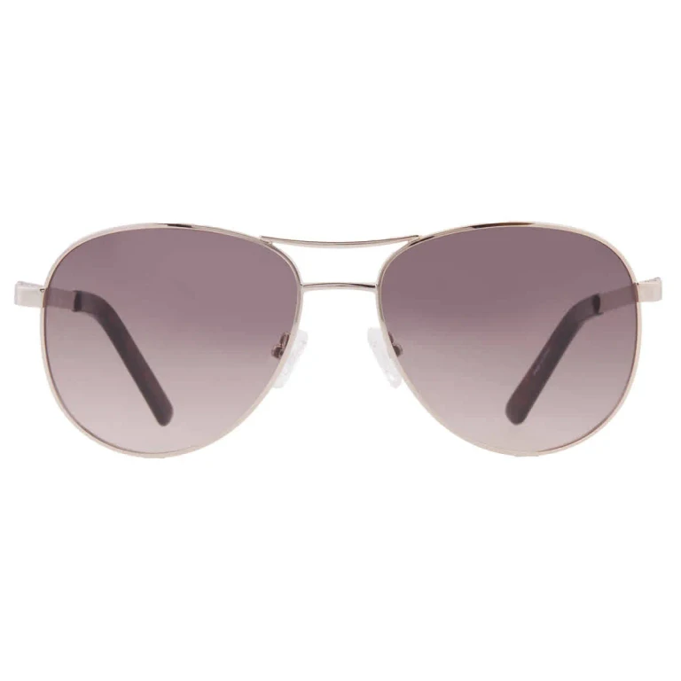 Guess Factory Grey Pilot Ladies Sunglasses GF0408 32F 61