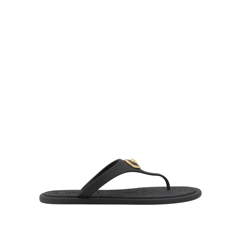 Versace Black Flats