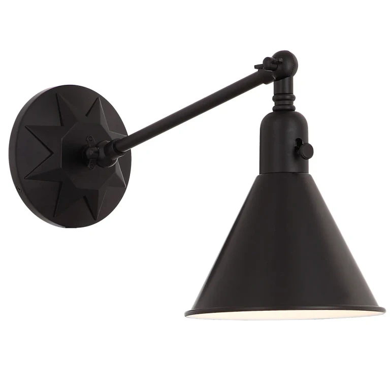 Crystorama Morgan Wall Sconce in Matte Black