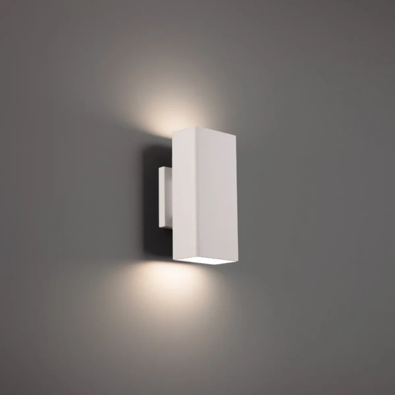White LED Outdoor Wall Sconce from the Edgey Collection