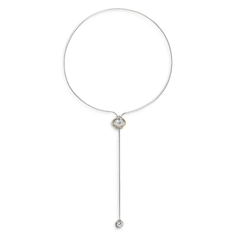 kate spade new york Sculpted Spade Lariat Necklace, 25