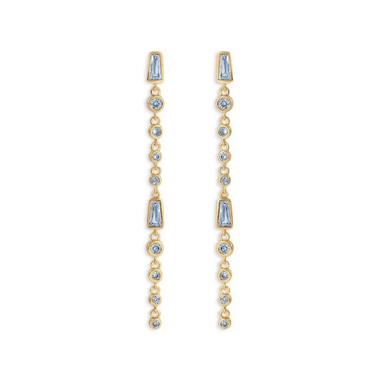 Ettika Crystal Linear Earrings
