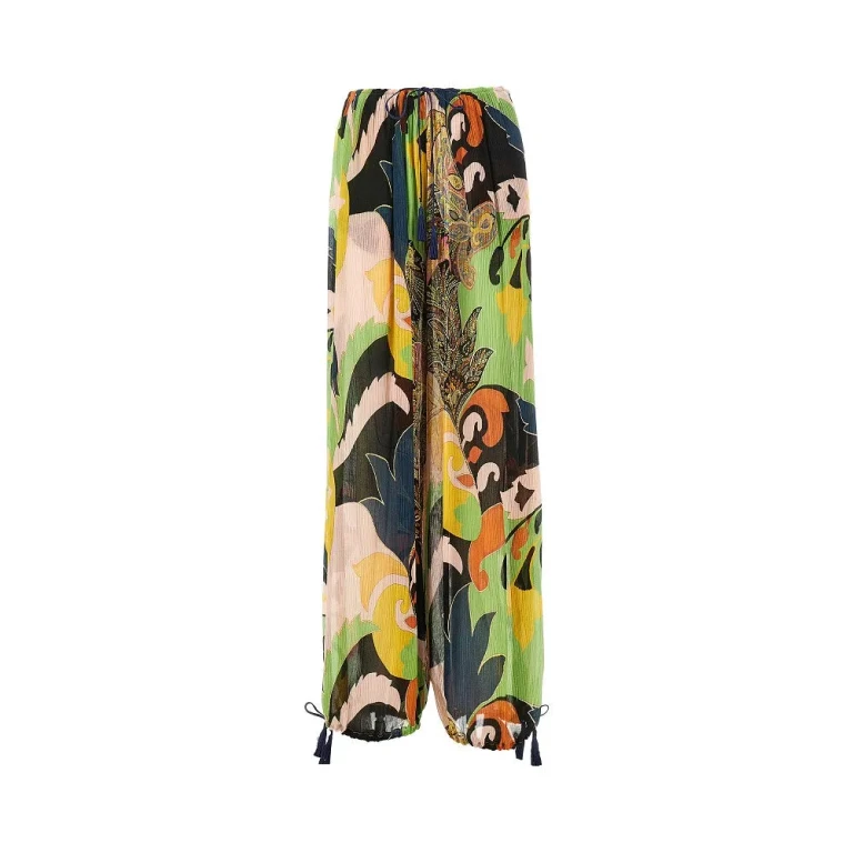 ETRO Printed crepon Harem pants Woman 42