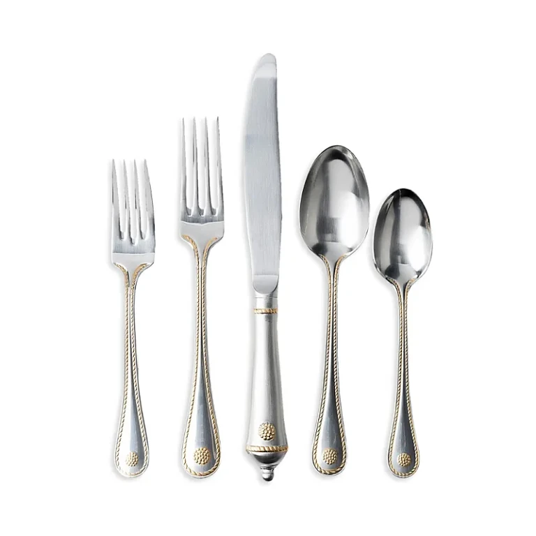 Juliska Berry & Thread Bright Satin with Gold 5 Piece Setting