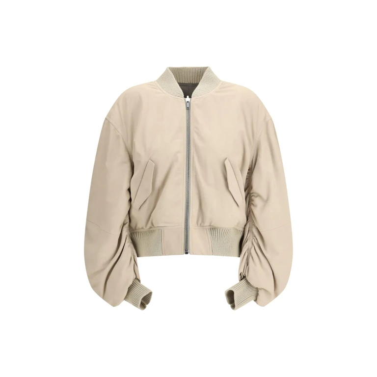 Rick Owens Secchia Flight Bomber In Lamb Leather