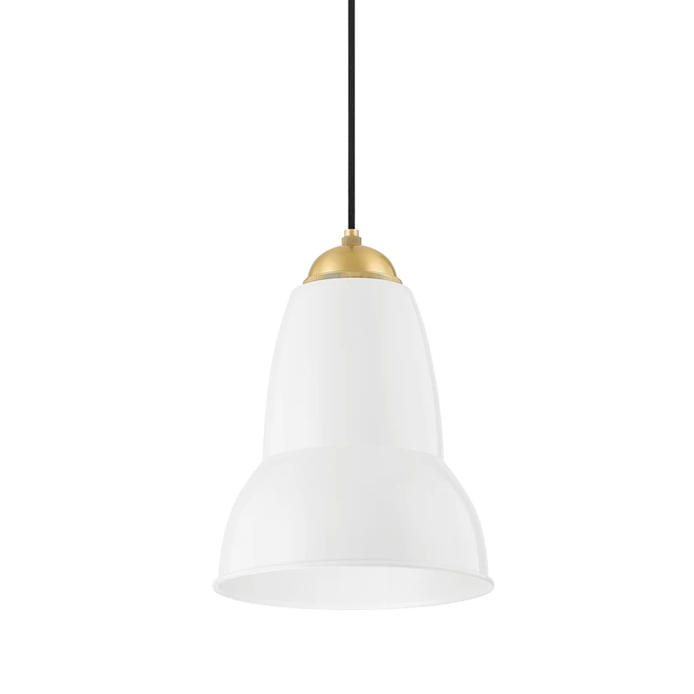 Aged Brass One Light Pendant from the Jamila Collection