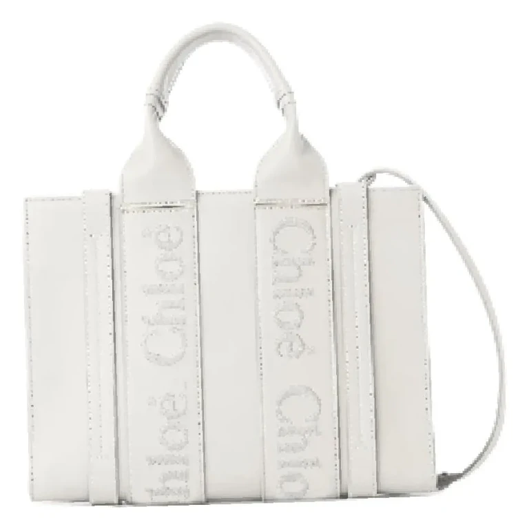Chloe Woody Leather Small Tote Bag
