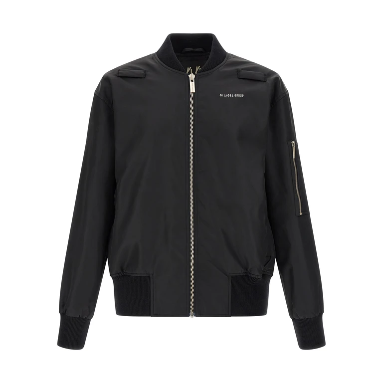 44 Label Outer bomber jacket Black Polyamide Down Jacket, Parka, Casual - Men