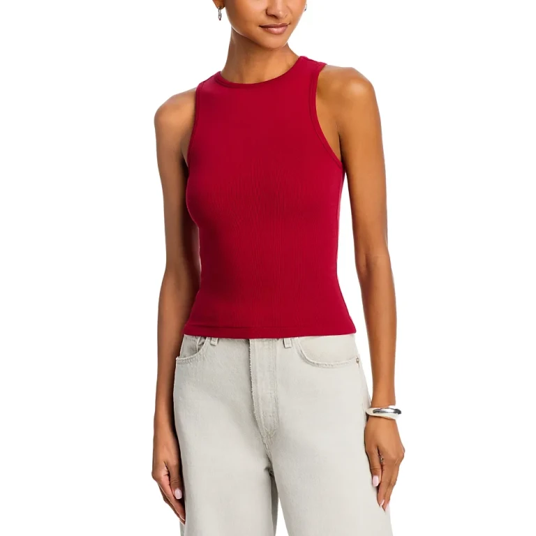 Re/Done High Neck Tank Top