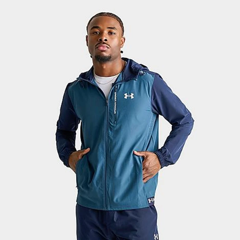 Under Armour Men's Vanish Utility Jacket in Wham Blue/Academy Blue Size: Small