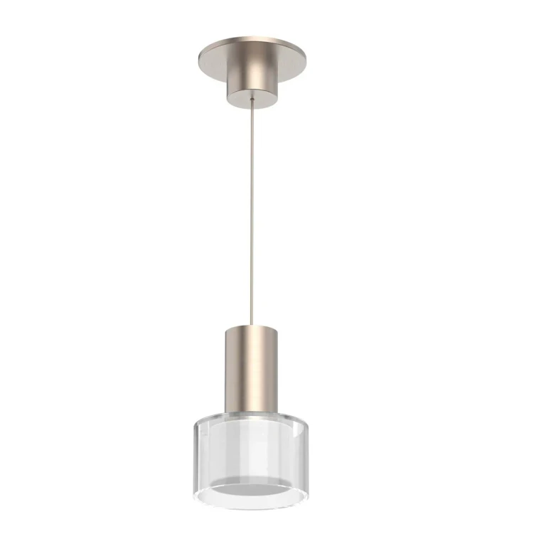 Brushed Nickel LED Pendant from the Twist-N-Lite Collection