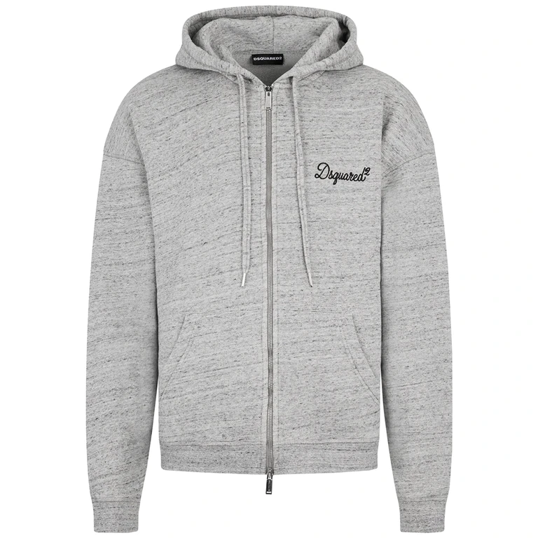 Dsquared2 Felpa Con Zip Grey - Men