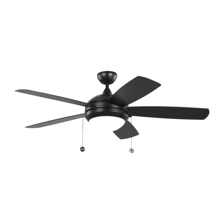 LED Discus 52" Indoor Ceiling Fan in Matte Black