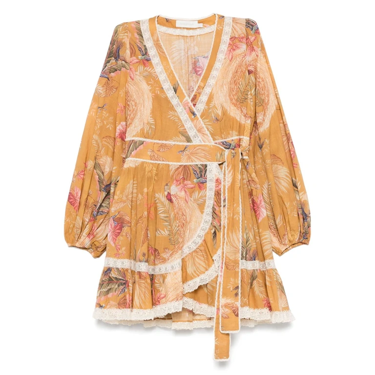 Zimmermann Dresses Ochre Cotton - Women