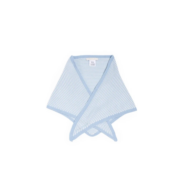 Favorite Daughter The Stripe Knitted Triangle Scarf soft taupe stripe One Size