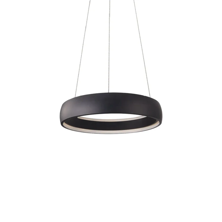 Black LED Pendant from the Halo Collection