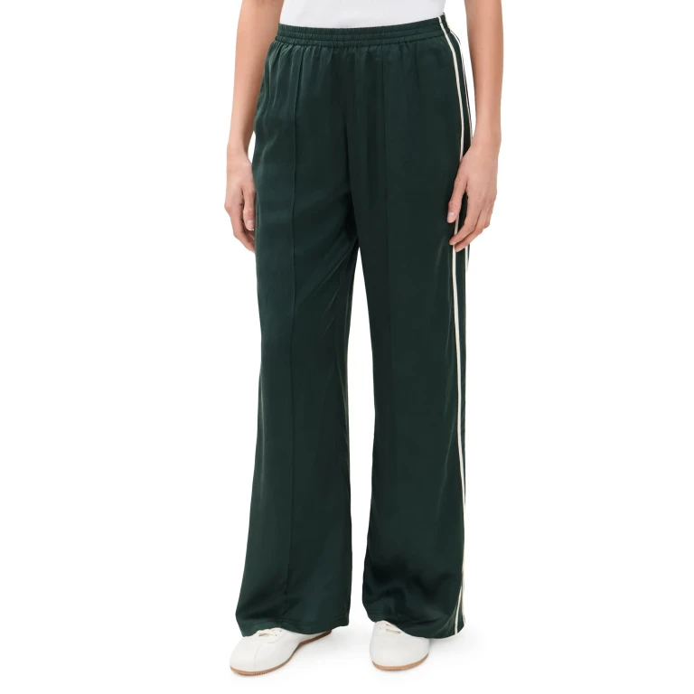 The Upside Marnie Silk Track Pants Green L