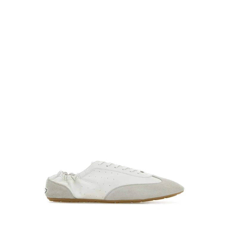 Saint Laurent White Leather Lewis Sneakers