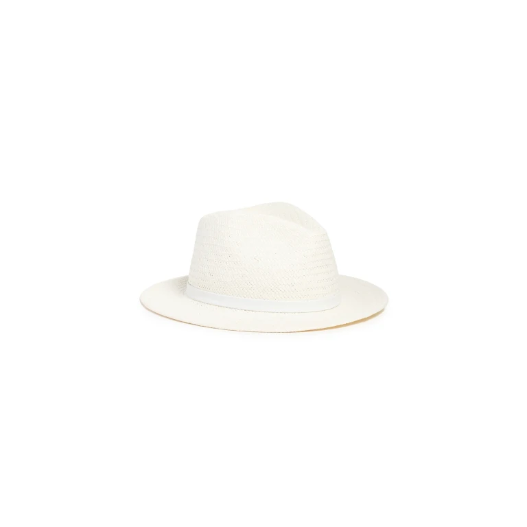 rag & bone Packable Straw Fedora Ivory S/M