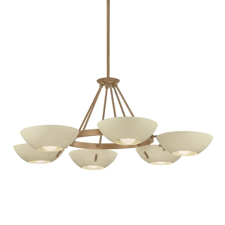 Patina Brass Chandelier from the Alturas Collection