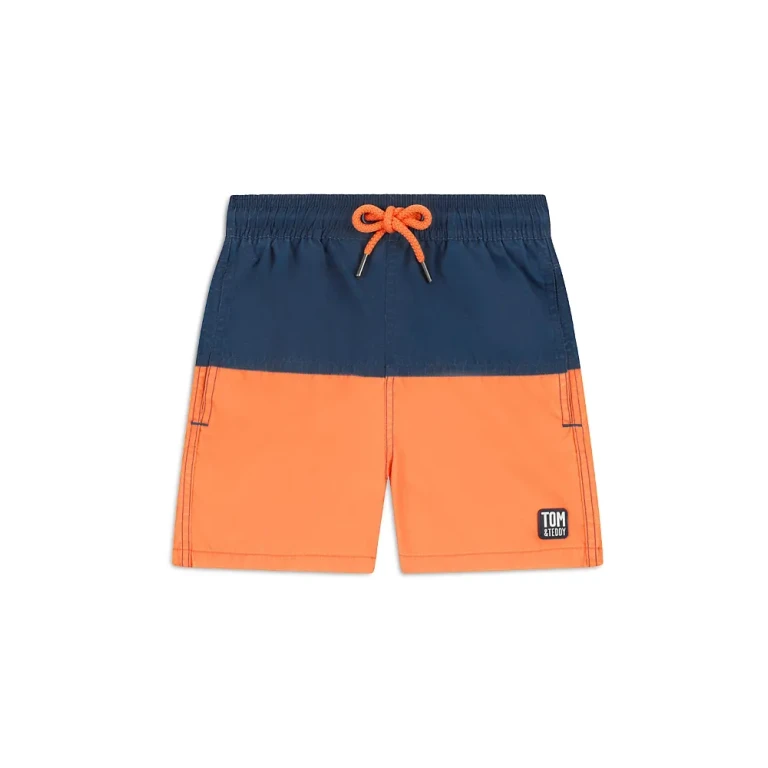 Tom & Teddy Boys' Color Blocked Swim Trunks - Little Kid, Big Kid