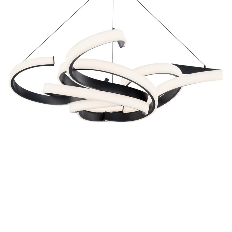 Black LED Chandelier from the Woven Collection