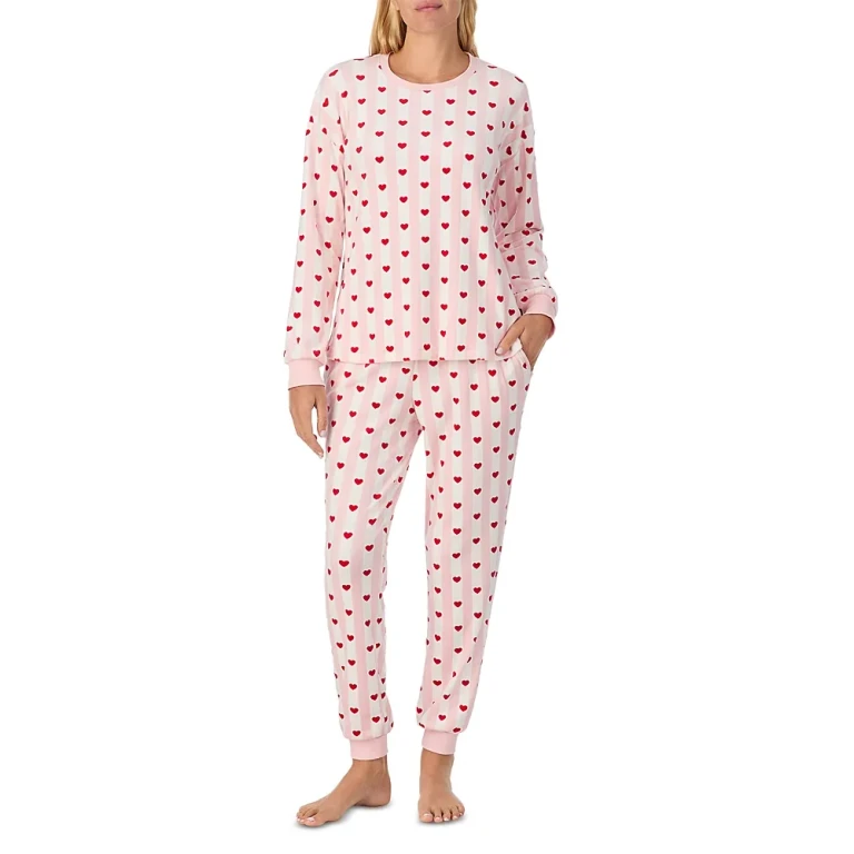 kate spade new york Dot Print Long Pajama Set