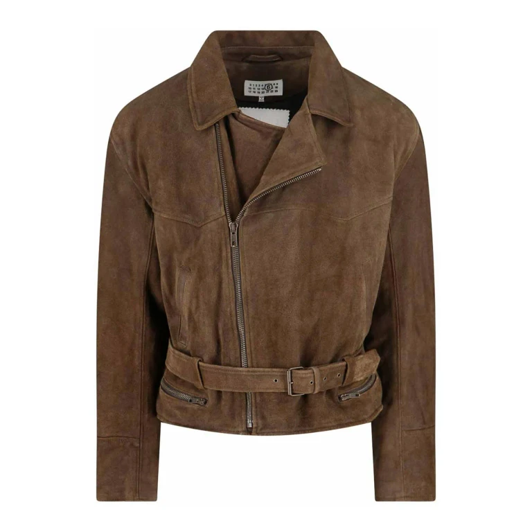 MM6 Maison Margiela Blouson En Cuir - Marron
